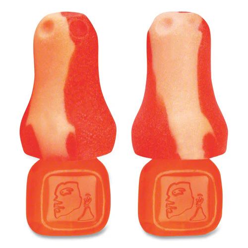 Trustfit Plus Reusable Bell Shaped Uncorded Foam Earplugs, Uncorded, One Size Fits Most, 31 Db Nrr, Orange, 1,000/carton - Image 1