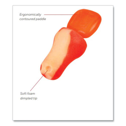 Trustfit Plus Reusable Bell Shaped Uncorded Foam Earplugs, Uncorded, One Size Fits Most, 31 Db Nrr, Orange, 1,000/carton - Image 2