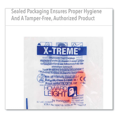 X-treme Uncorded Disposable Earplugs, Uncorded, One Size Fits Most, 32 Db, Orange, 2,000/carton - Image 3