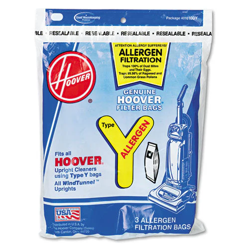 Disposable Allergen Filtration Bags For Commercial Windtunnel Vacuum, 3/pack - Image 1