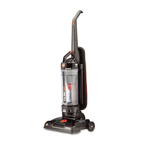 Task Vac Bagless Lightweight Upright Vacuum, 14" Cleaning Path, Black - Image 1