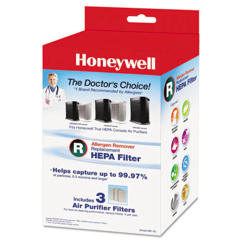 Allergen Remover Replacement Hepa Filters, 6.75 X 10.3, 3/pack - Image 1