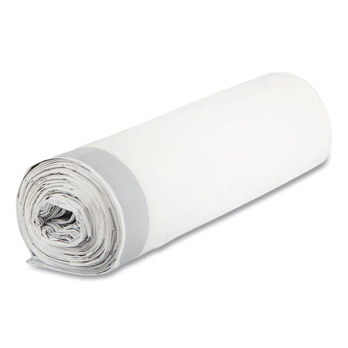 Draw-tuff Institutional Draw-tape Can Liners, 55 Gal, 1.9 Mil, 42.5" X 35.5", Natural, 10 Bags/roll, 5 Rolls/carton - Image 3