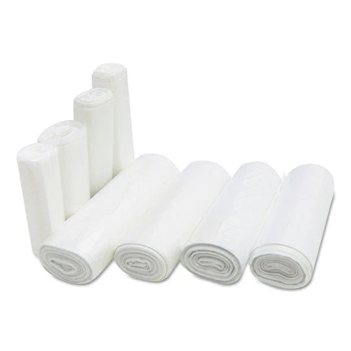 High-density Commercial Can Liners, 7 Gal, 6 Mic, 20" X 22", Clear, 50 Bags/roll, 40 Perforated Rolls/carton - Image 3