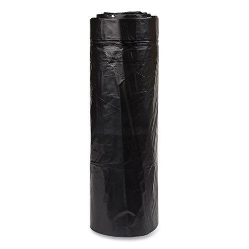 Low-density Commercial Can Liners, Coreless Interleaved Roll, 60 Gal, 1.2mil, 38" X 58", Black, 10 Bags/roll, 10 Rolls/carton - Image 3