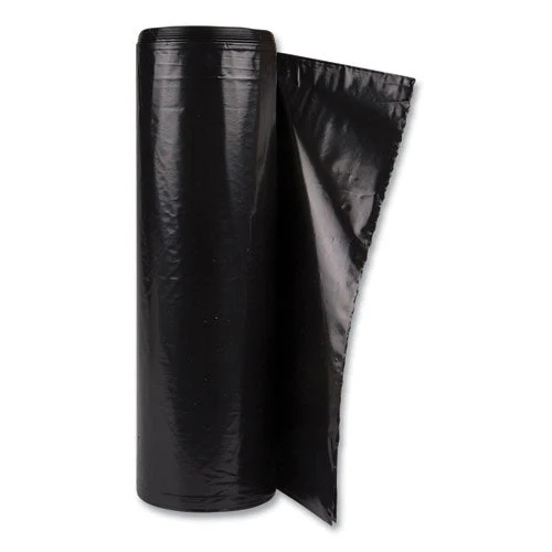 Low-density Commercial Can Liners, Coreless Interleaved Roll, 60 Gal, 1.2mil, 38" X 58", Black, 10 Bags/roll, 10 Rolls/carton - Image 2