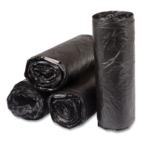 High-density Commercial Can Liners, 16 Gal, 6 Mic, 24" X 33", Black, 50 Bags/roll, 20 Interleaved Rolls/carton - Image 3