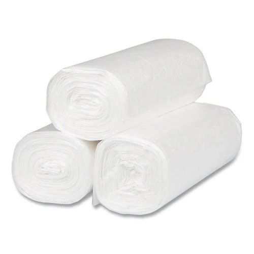 High-density Commercial Can Liners, 16 Gal, 8 Mic, 24" X 33", Natural, 50 Bags/roll, 20 Interleaved Rolls/carton - Image 2