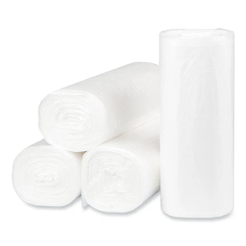 High-density Commercial Can Liners, 16 Gal, 8 Mic, 24" X 33", Natural, 50 Bags/roll, 20 Interleaved Rolls/carton - Image 3
