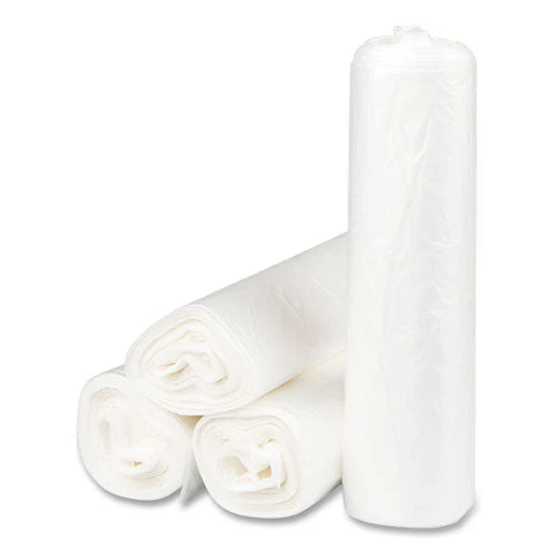 High-density Commercial Can Liners, 30 Gal, 8 Mic, 30" X 37", Clear, 25 Bags/roll, 20 Interleaved Rolls/carton - Image 3