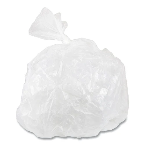 High-density Commercial Can Liners, 30 Gal, 13 Mic, 30" X 37", Clear, 25 Bags/roll, 20 Interleaved Rolls/carton - Image 2