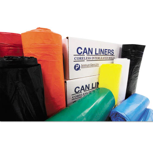 High-density Commercial Can Liners, 33 Gal, 11 Mic, 33" X 40", Black, 25 Bags/roll, 20 Interleaved Rolls/carton - Image 3