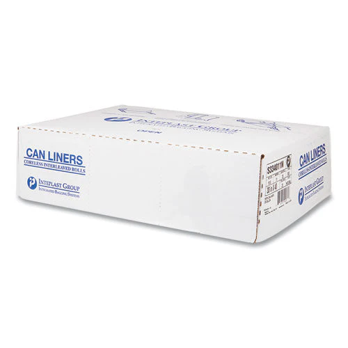 High-density Commercial Can Liners, 33 Gal, 11 Mic, 33" X 40", Clear, 25 Bags/roll, 20 Interleaved Rolls/carton - Image 2