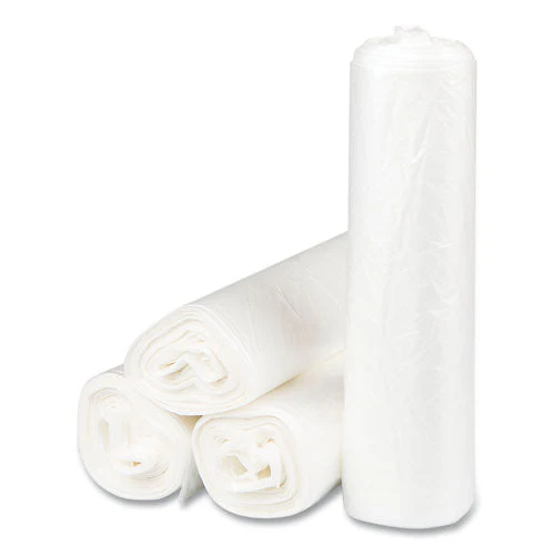 High-density Commercial Can Liners, 33 Gal, 17 Mic, 33" X 40", Clear, 25 Bags/roll, 10 Interleaved Rolls/carton - Image 2