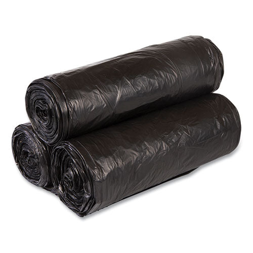 High-density Commercial Can Liners, 33 Gal, 22 Mic, 33" X 40", Black, 25 Bags/roll, 10 Interleaved Rolls/carton - Image 3