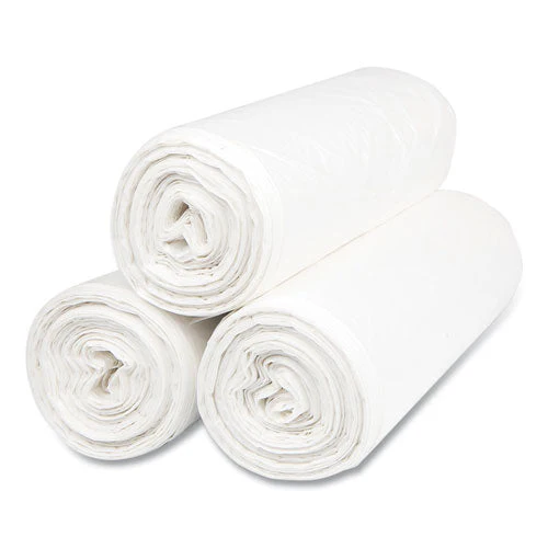 High-density Commercial Can Liners, 55 Gal, 14 Mic, 36" X 60", Clear, 25 Bags/roll, 8 Interleaved Rolls/carton - Image 3