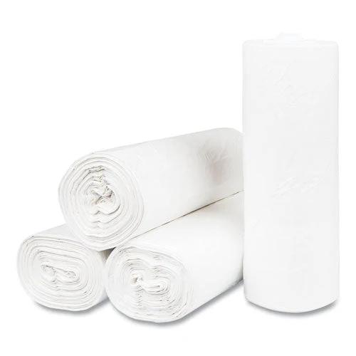 High-density Commercial Can Liners, 55 Gal, 17 Mic, 36" X 60", Clear, 25 Bags/roll, 8 Interleaved Rolls/carton - Image 2