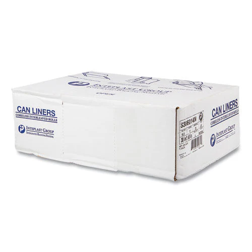 High-density Commercial Can Liners, 60 Gal, 14 Mic, 38" X 60", Clear, 25 Bags/roll, 8 Interleaved Rolls/carton - Image 2
