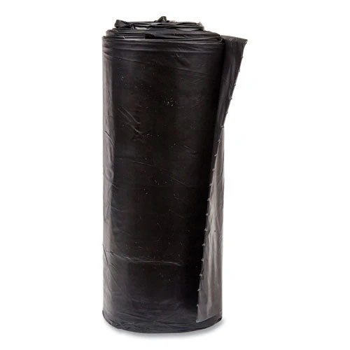 High-density Commercial Can Liners, 60 Gal, 17 Mic, 38" X 60", Black, 25 Bags/roll, 8 Interleaved Rolls/carton - Image 3