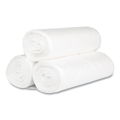 High-density Commercial Can Liners, 60 Gal, 17 Mic, 38" X 60", Clear, 25 Bags/roll, 8 Interleaved Rolls/carton - Image 2