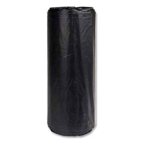 High-density Commercial Can Liners, 60 Gal, 22 Mic, 38" X 60", Black, 25 Bags/roll, 6 Interleaved Rolls/carton - Image 3