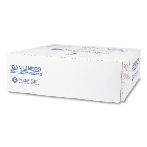 High-density Commercial Can Liners, 60 Gal, 22 Mic, 38" X 60", Clear, 25 Bags/roll, 6 Interleaved Rolls/carton - Image 2