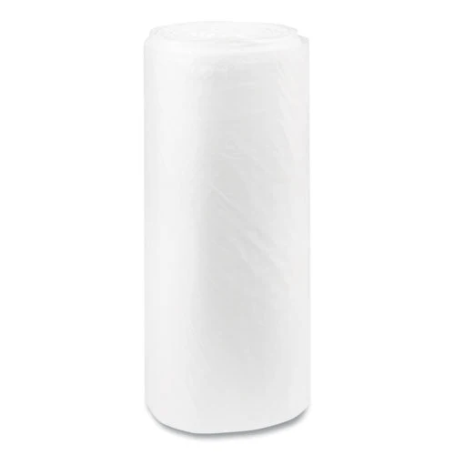 High-density Commercial Can Liners, 60 Gal, 22 Mic, 38" X 60", Clear, 25 Bags/roll, 6 Interleaved Rolls/carton - Image 3