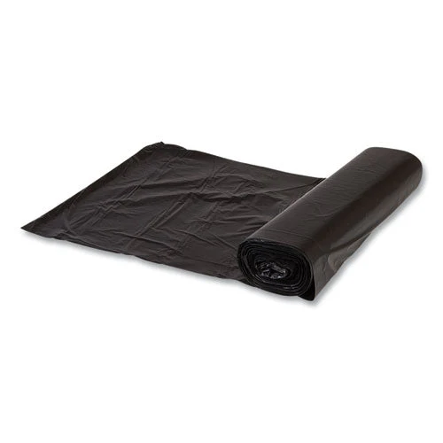 High-density Commercial Can Liners, 45 Gal, 12 Mic, 40" X 48", Black, 25 Bags/roll, 10 Interleaved Rolls/carton - Image 3