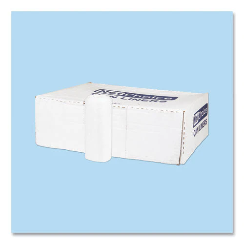 High-density Commercial Can Liners, 45 Gal, 12 Mic, 40" X 48", Clear, 25 Bags/roll, 10 Interleaved Rolls/carton - Image 1