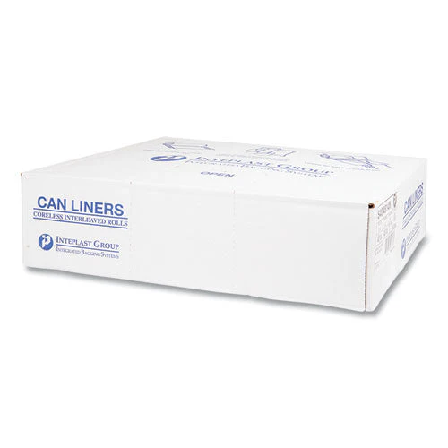 High-density Commercial Can Liners, 45 Gal, 14 Mic, 40" X 48", Clear, 25 Bags/roll, 10 Interleaved Rolls/carton - Image 2