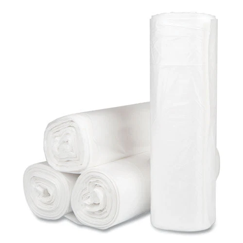 High-density Commercial Can Liners, 45 Gal, 16 Mic, 40" X 48", Clear, 25 Bags/roll, 10 Interleaved Rolls/carton - Image 2