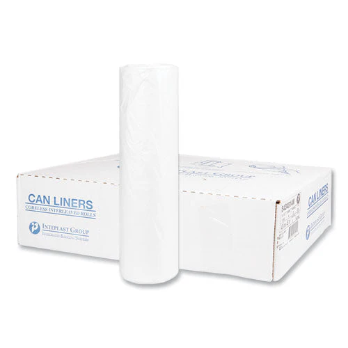 High-density Commercial Can Liners, 60 Gal, 14 Mic, 43" X 48", Natural, 25 Bags/roll, 8 Interleaved Rolls/carton - Image 2