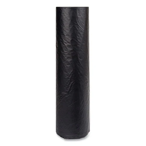 High-density Commercial Can Liners, 60 Gal, 16 Mic, 43" X 48", Black, 25 Bags/roll, 8 Interleaved Rolls/carton - Image 2