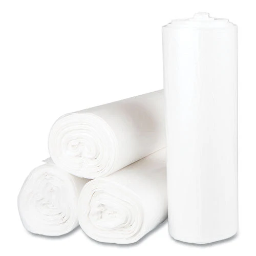 High-density Commercial Can Liners, 60 Gal, 17 Mic, 43" X 48", Clear, 25 Bags/roll, 8 Interleaved Rolls/carton - Image 2