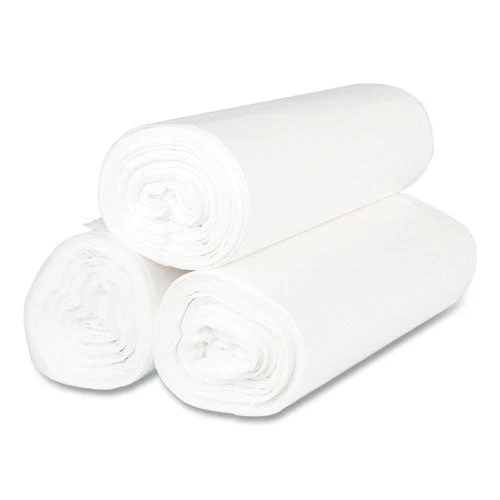 High-density Commercial Can Liners, 60 Gal, 17 Mic, 43" X 48", Clear, 25 Bags/roll, 8 Interleaved Rolls/carton - Image 3