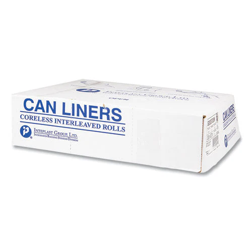 High-density Commercial Can Liners, 56 Gal, 22 Mic, 43" X 48", Natural, 25 Bags/roll, 8 Interleaved Rolls/carton - Image 3