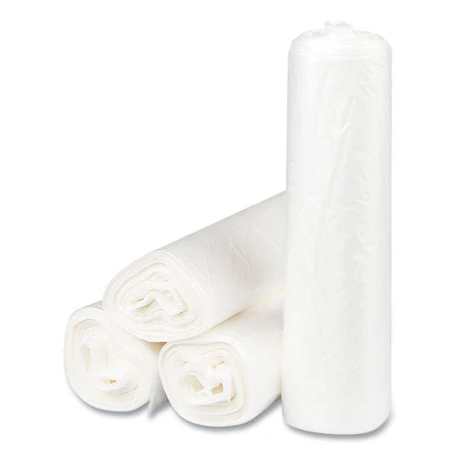 High-density Commercial Can Liners, 56 Gal, 22 Mic, 43" X 48", Natural, 25 Bags/roll, 8 Interleaved Rolls/carton - Image 2