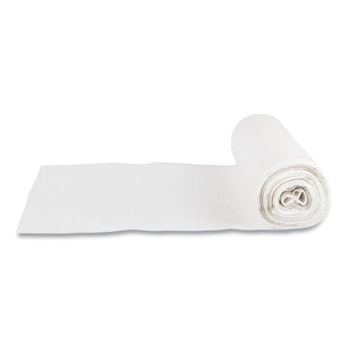 Low-density Commercial Can Liners, Coreless Perforated Roll, 10 Gal, 0.35mil, 24" X 24", Clear, 50 Bags/roll, 20 Rolls/carton - Image 3