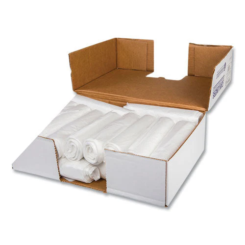 Low-density Commercial Can Liners, Coreless Interleaved Roll, 16 Gal, 0.5mil, 24" X 32", White, 50 Bags/roll, 10 Rolls/carton - Image 2