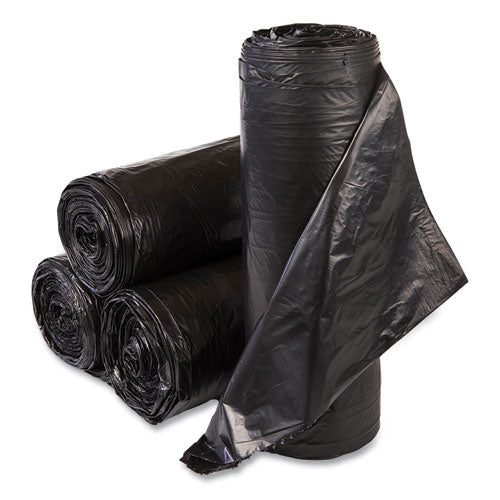 Institutional Low-density Can Liners, 30 Gal, 0.58 Mil, 30" X 36", Black, 25 Bags/roll, 10 Rolls/carton - Image 1