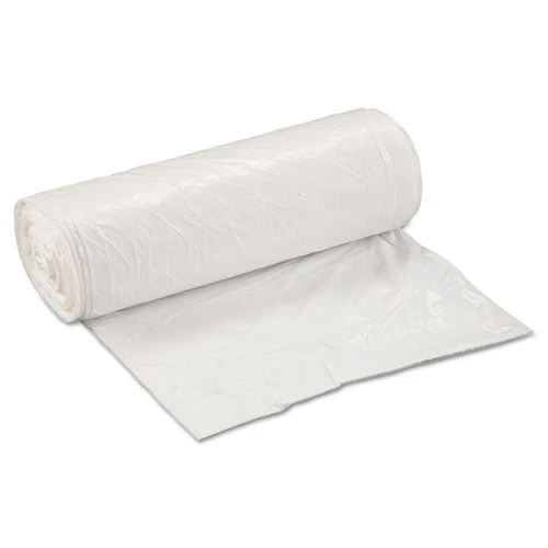 Low-density Commercial Can Liners, Coreless Interleaved Roll, 30 Gal, 0.8 Mil, 30" X 36", White, 25 Bags/roll, 8 Rolls/carton - Image 1