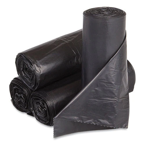 Low-density Commercial Can Liners, Coreless Interleaved Roll, 30 Gal, 0.9 Mil, 30" X 36", Black, 25 Bags/roll, 8 Rolls/carton - Image 2