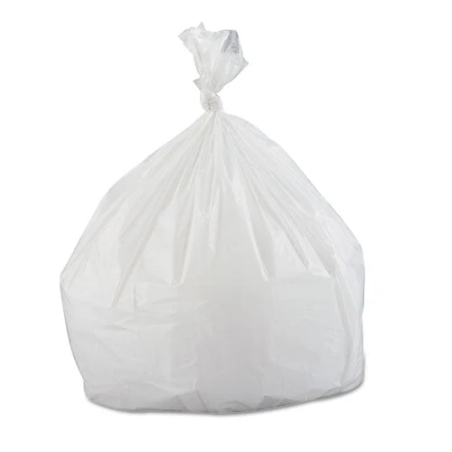 Low-density Commercial Can Liners, Coreless Interleaved Roll, 33 Gal, 0.8 Mil, 33" X 39", White, 25 Bags/roll, 6 Rolls/carton - Image 2