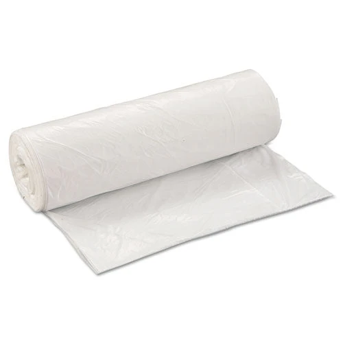 Low-density Commercial Can Liners, Coreless Interleaved Roll, 45 Gal, 0.8 Mil, 40" X 46", White, 25 Bags/roll, 4 Rolls/carton - Image 1