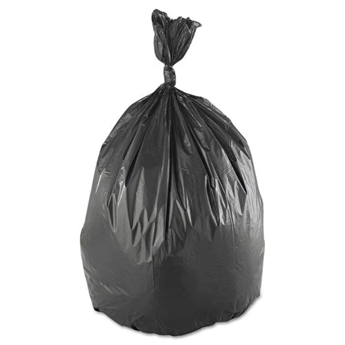 Low-density Commercial Can Liners, Coreless Interleaved Roll, 60 Gal, 1.4 Mil, 38" X 58", Black, 20 Bags/roll, 5 Rolls/carton - Image 2
