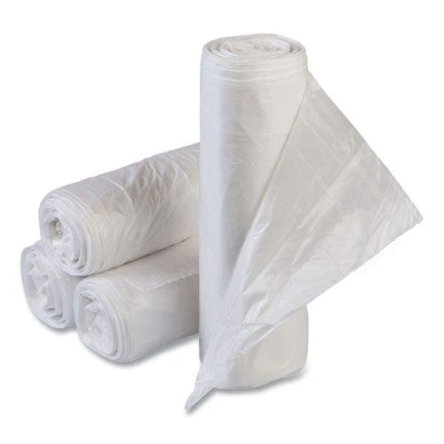 Low-density Commercial Can Liners, Coreless Interleaved Roll, 60 Gal, 1.15mil, 38" X 58", Clear, 20 Bags/roll, 5 Rolls/carton - Image 1
