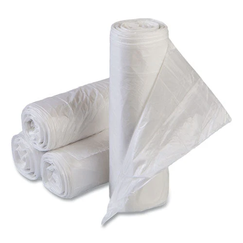 High-density Commercial Can Liners Value Pack, 30 Gal, 11 Mic, 30" X 36", Clear, 25 Bags/roll, 20 Interleaved Rolls/carton - Image 1