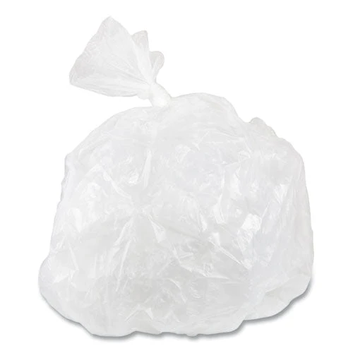 High-density Commercial Can Liners Value Pack, 33 Gal, 10 Mic, 33" X 39", Clear, 25 Bags/roll, 20 Interleaved Rolls/carton - Image 3