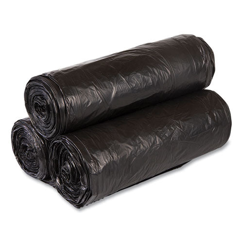 High-density Commercial Can Liners Value Pack, 60 Gal, 19 Mic, 38" X 58", Black, 25 Bags/roll, 6 Interleaved Rolls/carton - Image 2