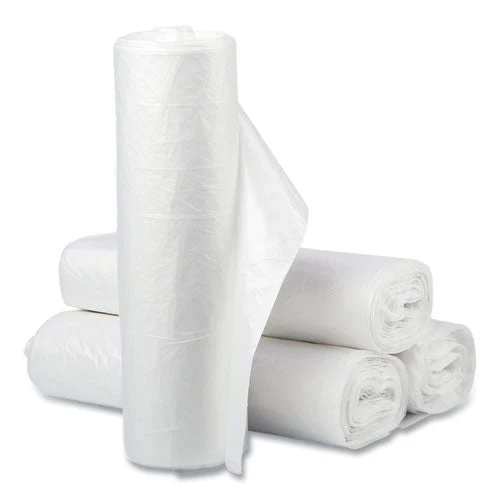 High-density Commercial Can Liners Value Pack, 60 Gal, 12 Mic, 38" X 58", Clear, 25 Bags/roll, 8 Interleaved Rolls/carton - Image 2